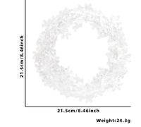 Odot 2 Pièces Guirlande de Noël, Scintillante Épaisse Brillante, Guirlande Sapin, Décoration Sapin de Christmas Suspendue pour l'arbre de Noël Mariage Vacances Fête (Neige Blanche,7m)