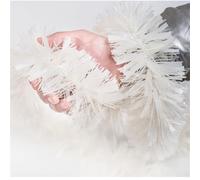 Odot 2m Guirlande de Noël, Scintillante Épaisse Brillante, Guirlande Sapin, Décoration Sapin de Christmas Suspendue pour l'arbre de Noël Mariage Fête Vacances (Blanc,10 Pièces)