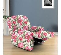 Odot 4 Pièces Floral Élégant Housse de Fauteuil Extensible (Floral)
