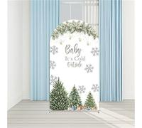 Odot Arche Mariage Toile de Fond Ronde, Housse Mariage Arrière-planen Forme d'Arche, Couverture Décoration pour Mariages, Fête d'anniversaire, Cérémonie (Sapin de Noël,7.2FT(120 * 220cm))