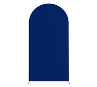 Odot Arche Mariage Toile de Fond Ronde, Housse Mariage Arrière-planen Forme d'Arche, Couverture Décoration pour Mariages, Fête d'anniversaire, Cérémonie (Bleu Roi,7.2FT(120 * 220cm))