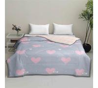 Odot Couette 150x200 200x200 220x240 Ete Legere, Couette Couette Réversible sans Housse pour 1/2 Personnes Douce et Confortable Lavable Edredon Couverture, Imprimé Classique (Amour,200x200cm)