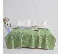 Odot Couette Ete Legere et Fine, Couette sans Housse Lavable - Douce et Confortable, Légère et Respirante Couverture Rafraichissante d'Été (Vert,150 * 200cm)