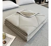 Odot Couette Ete Legere et Fine Réversible Couette sans Housse Lavable Enfant Jeté de Lit - Douce et Confortable, Légère et Respirante Couverture Couette 2 Personnes (Gris,150x200cm)