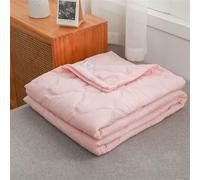 Odot Couette Réversible Ete Legere et Fine, 2,5 Tog Couette sans Housse Lavable - Douce et Confortable, Légère & Respirante Couverture Quilting d'Été (Rose Clair,150 * 200cm)