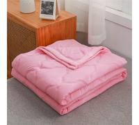 Odot Couette Réversible Ete Legere et Fine, 2,5 Tog Couette sans Housse Lavable - Douce et Confortable, Légère & Respirante Couverture Quilting d'Été (Rose,180 * 200cm)