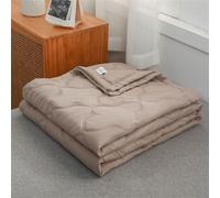 Odot Couette Réversible Ete Legere et Fine, 2,5 Tog Couette sans Housse Lavable - Douce et Confortable, Légère & Respirante Couverture Quilting d'Été (Chameau,200 * 230cm)