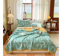 Odot Couette Réversible Ete Legere et Fine, 2,5 Tog Couette sans Housse Lavable - Douce et Confortable, Légère et Respirante Couverture Quilting d'Été (Plumes,220 * 240cm)