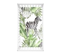 Odot Drap Housse pour Lit Bébé à Motif Feuilles de Palmier, Drap Housses Enfant en Microfibre Doux Respirant, Protège Matelas Compatible pour Berceau, Couffin et Nacelle (Vert Tropical C,80x160cm)
