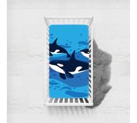 Odot Drap Housse pour Lit de Bébé, Draps Housses Enfants Respirant Douce Extensible Protège Matelas pour Fille et Garçon, Lit Bébé, Berceau, Lit Parapluie (90x45cm,Orque)