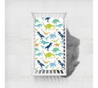 Odot Drap Housse pour Lit de Bébé, Motif Dinosaure Housse de Matelas pour Bébé Drap Housse Respirant Douce pour Lit Parapluie et Berceau Draps Housses Enfants (Motif dinosaure,75x33cm)