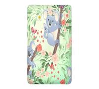 Odot Drap Housse pour Lit de Bébé, Motif Koala 3D Drap Housse pour Matelas de Bébé, Extensible Respirant Douce, pour Lit Parapluie et Berceau, Enfant Fille Garçon (Dessin animé,95x65cm)