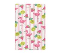 Odot Drap Housse pour Lit Parapluie, Motif Flamant Drap Housse pour Berceau Drap Housse de Lit Enfant Respirant Douce Housse de Matelas Enfant Drap Housse Enfant (Ananas + pastèque,120x70cm)