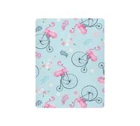 Odot Drap Housse pour Lit Parapluie, Motif Flamant Drap Housse pour Berceau Drap Housse de Lit Enfant Respirant Douce Housse de Matelas Enfant Drap Housse Enfant (Fleur feuille,110x60cm)