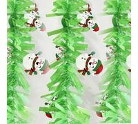 Odot Guirlande de Noël 1-10 Pièces, Scintillante Épaisse Brillante, Guirlande Sapin, Décoration Suspendue pour l'arbre de Noël Mariage Vacances Fête Décoration (Vert 05,4 pièces)