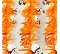 Odot Guirlande de Noël 1-10 Pièces, Scintillante Épaisse Brillante, Guirlande Sapin, Décoration Suspendue pour l'arbre de Noël Mariage Vacances Fête Décoration (Orange 05,6 pièces)