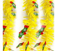 Odot Guirlande de Noël 1-10 Pièces, Scintillante Épaisse Brillante, Guirlande Sapin, Décoration Suspendue pour l'arbre de Noël Mariage Vacances Fête Décoration (Jaune 05,10 pièces)