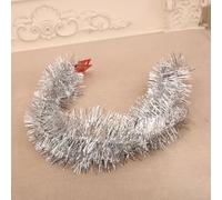 Odot Guirlande de Noël, 10 Pièces 1,8m Scintillante Épaisse Brillante, Guirlande Sapin, Décoration Suspendue pour l'arbre de Noël Mariage Vacances Fête Décoration (Argent,1.8m)