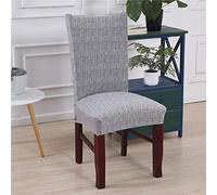 Odot Housse de Chaise Extensible Universelle 1/4/6/10 pièces Décoration de Chaise Moderne pour chaises Housse Couverture de Chaise pour la décoration de Mariage à Domicile (Gris,1 pièce)