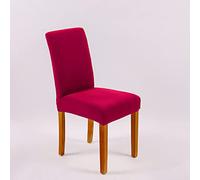 Odot Housse de Chaise Salle à Manger Douceur, 2 4 6 Pièces Housse Chaise Extensible Couverture de Chaise Universelle Protège Chaise pour Mariage Moderne,Hôtel, Restaurant (Lot de 4,Bourgogne)