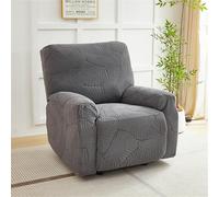Odot Housse de Fauteuil Extensible, Housse de Fauteuil Relax 1/2 Places Jacquard, Housses de Canapé Lavable Doux, Protege Fauteuils pour Inclinable de Relaxation et de Massage (Gris Foncé,1 Place)