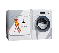 Odot Housse pour Machine à Laver Couverture Lave-Linge Anti-poussière Couverture Tumble Protection Imperméable pour Face Avant de Machine à Laver et Sèche-Linge (Renard Roux,XL)