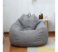 Odot Impression Couleur Unie Pouf Poire sans Remplissage, Pouf,Pouf Salon Chambre pour Adolescente und Adulte, Doux et Confortable Fauteuil Pouf, Polyvalent Housse Pouf Poire (S,Gris foncé)