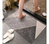 Odot Moderne Tapis de Bain Antidérapant, Super Absorbant Tapis Salle De Bain Séchage Rapide Diatomite Entrée Intérieur Tapis pour Cuisine, Douche (50x80cm,Marbre 1)