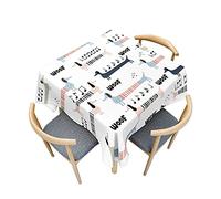 Odot Nappe Carrée Anti Tache, Impression de Teckel 3D Imperméable Anti Taches Lavable Rectangulaire Nappe pour Fête Decoration Ménage Jardin Picnic (60x60cm,Chien Musical)