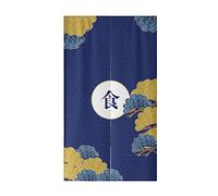 Odot Noren Rideau de Porte Japonais Long Coton et Lin, Rideau Demi-Porte de Cuisine, Rideau de Séparation de Cuisine de Restaurant, Tapisserie Décoration (85x150cm,Japonais)