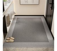 Odot Paillasson Exterieur Entree, Tapis Interieur Attrape-Poussière Antidérapant, Tapis Interieur en Luffa PVC Lavable, pour Porte Entrée, Patio, Jardin et Couloir (Texture C,50x80cm)