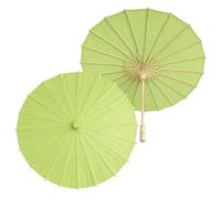 Odot Parapluie Papier Parapluie Chinois 2 Pièces (Vert,40cm)