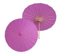 Odot Parapluie Papier Parapluie Chinois 2 Pièces (Violet,40cm)