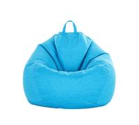 Odot Pouf Poire sans Remplissage, Couleur Unie Doux Pouf, Pouf Salon Chambre pour Adolescente und Adulte, Confortable Fauteuil Pouf, Polyvalent Housse Pouf Poire (XXXL(120x160cm),Bleu Ciel)