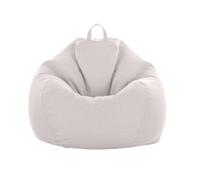 Odot Pouf Poire sans Remplissage, Couleur Unie Doux Pouf, Pouf Salon Chambre pour Adolescente und Adulte, Confortable Fauteuil Pouf, Polyvalent Housse Pouf Poire (S(70x80cm),Beige)
