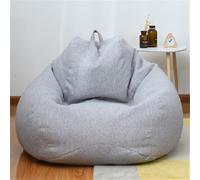 Odot Pouf Poire sans Remplissage, Pouf,Pouf Salon Chambre pour Adolescente & Adulte, Confortable Doux Fauteuil Pouf, Polyvalent Housse Pouf Poire (M(80x90cm),Gris Clair)