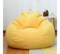 Odot Pouf Poire sans Remplissage, Pouf,Pouf Salon Chambre pour Adolescente & Adulte, Confortable Doux Fauteuil Pouf, Polyvalent Housse Pouf Poire (XL(100x120cm),Jaune)