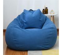 Odot Pouf Poire sans Remplissage, Pouf,Pouf Salon Chambre pour Adolescente & Adulte, Confortable Doux Fauteuil Pouf, Polyvalent Housse Pouf Poire (XL(100x120cm),Bleu Marine)