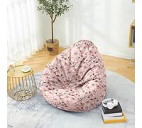 Odot Pouf Poire sans Remplissage, Pouf Style Japonais, Pouf Salon Chambre pour Adolescente und Adulte, Doux et Confortable Fauteuil Pouf,Polyvalent Housse Pouf Poire (Sakura,90x110cm)