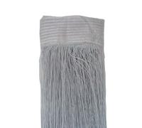 Odot Rideau de Fil pour Porte Fenêtre, Rideaux en Corde Franges Rideaux Moustiquaire avec Passe Tringle 2 Pièces Rideau Anti Mouches Cloison de Séparation (Gris Clair,100x200cm)