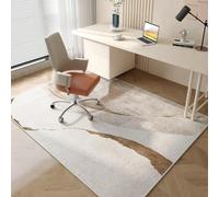 Odot Tapis Chaise de Bureau Antidérapant et Insonorisé, Géométrie Lignes Tapis Protection Sol Chaise Bureau Gaming Tapis de Sol Bureau pour Plancher de Bois Carrelage Parquet (Marbre,80x160cm)