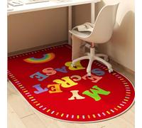 Odot Tapis Chaise de Bureau, Antidérapant et Insonorisé, Tapis Protection Sol Chaise Bureau Gaming pour Plancher de Bois, Carrelage, Parquet (Arc-en-Ciel Rouge,60x90cm)