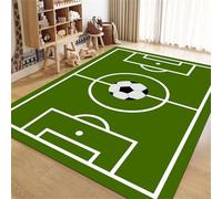Odot Tapis Chaise de Bureau Carré, Antidérapant et Insonorisé, Moderne Tapis Protection Sol Chaise Bureau Gaming pour Plancher de Bois, Carrelage, Parquet (Terrain de Football,40x60cm)