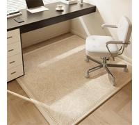 Odot Tapis Chaise de Bureau Carré, Antidérapant et Insonorisé, Moderne Tapis Protection Sol Chaise Bureau Gaming pour Plancher de Bois, Carrelage, Parquet (Motif Sombre,80x80cm)