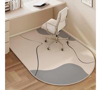 Odot Tapis Chaise de Bureau Carré, Antidérapant et Insonorisé, Tapis Protection Sol Chaise Bureau Gaming Tapis de Sol Bureau Moderne pour Plancher de Bois, Carrelage, Parquet (Gris,120x160cm)