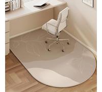 Odot Tapis Chaise de Bureau Carré, Antidérapant et Insonorisé, Tapis Protection Sol Chaise Bureau Gaming Tapis de Sol Bureau Moderne pour Plancher de Bois, Carrelage, Parquet (Feuille,80x120cm)