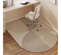 Odot Tapis Chaise de Bureau Imprimé, Antidérapant et Insonorisé, Tapis Protection Sol Chaise Bureau Gaming pour Plancher de Bois, Carrelage, Parquet (Demi-Cercle,60x120cm)