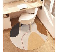 Odot Tapis Chaise de Bureau Rond, Antidérapant et Insonorisé, Style Nordique Moderne Tapis Protection Sol Chaise Bureau Gaming pour Plancher de Bois Carrelage Parquet (Montagne,80cm)