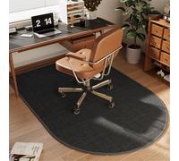 Odot Tapis Chaise de Bureau, Tapis Chaise Gaming Antidérapant, Protège Sol sous Protection Sol Gamer Bureau Gaming pour Chaises Roulantes (Noir,60 * 90CM)