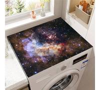 Odot Tapis de Protection pour Dessus de Machine à laver, Antidérapant Séchage Rapide Housse de Machine à laver pour Sèche-Linge Buanderie Réfrigérateur -Ciel étoilé (Constellation,40x50cm)